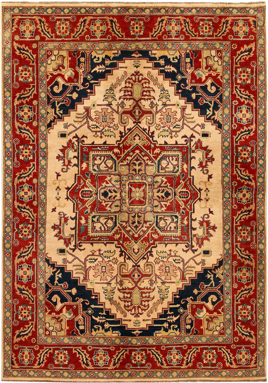 Navajo White Kazak 5' 6 x 7' 11 - No. 68265 - ALRUG Rug Store