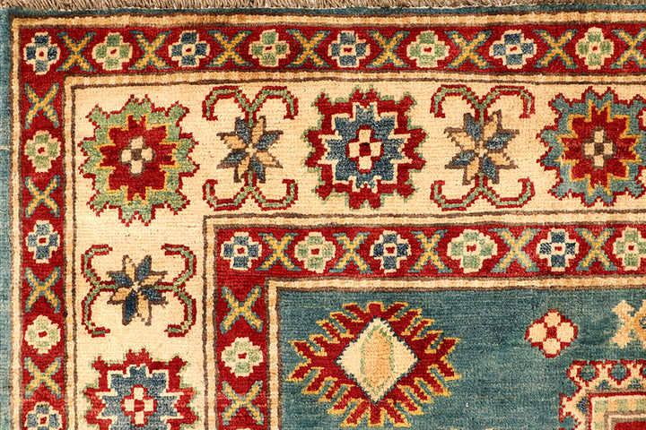 Cadet Blue Kazak 5' 9 x 8' - No. 68266 - ALRUG Rug Store