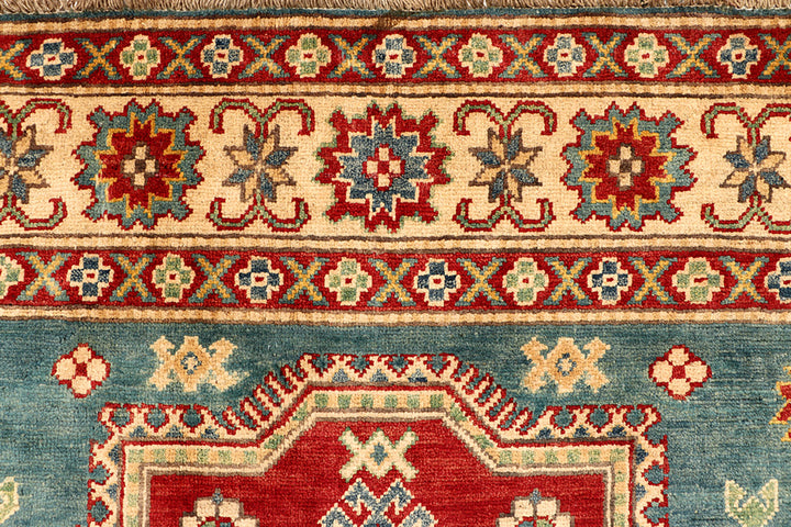 Cadet Blue Kazak 5' 9 x 8' - No. 68266 - ALRUG Rug Store
