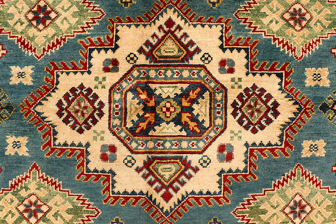Cadet Blue Kazak 5' 9 x 8' - No. 68266 - ALRUG Rug Store