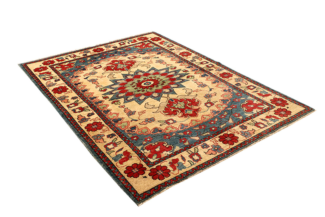 Navajo White Kazak 4' 11 x 6' 8 - No. 68272 - ALRUG Rug Store