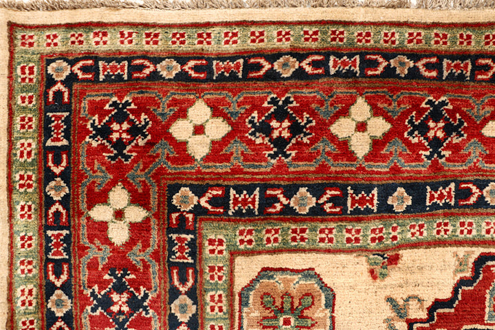 Blanched Almond Kazak 5' 1 x 7' - No. 68274 - ALRUG Rug Store