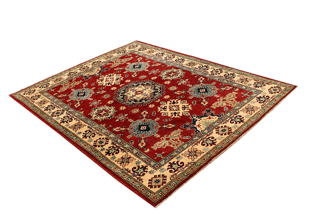 Firebrick Kazak 5' 1 x 6' 8 - No. 68275 - ALRUG Rug Store