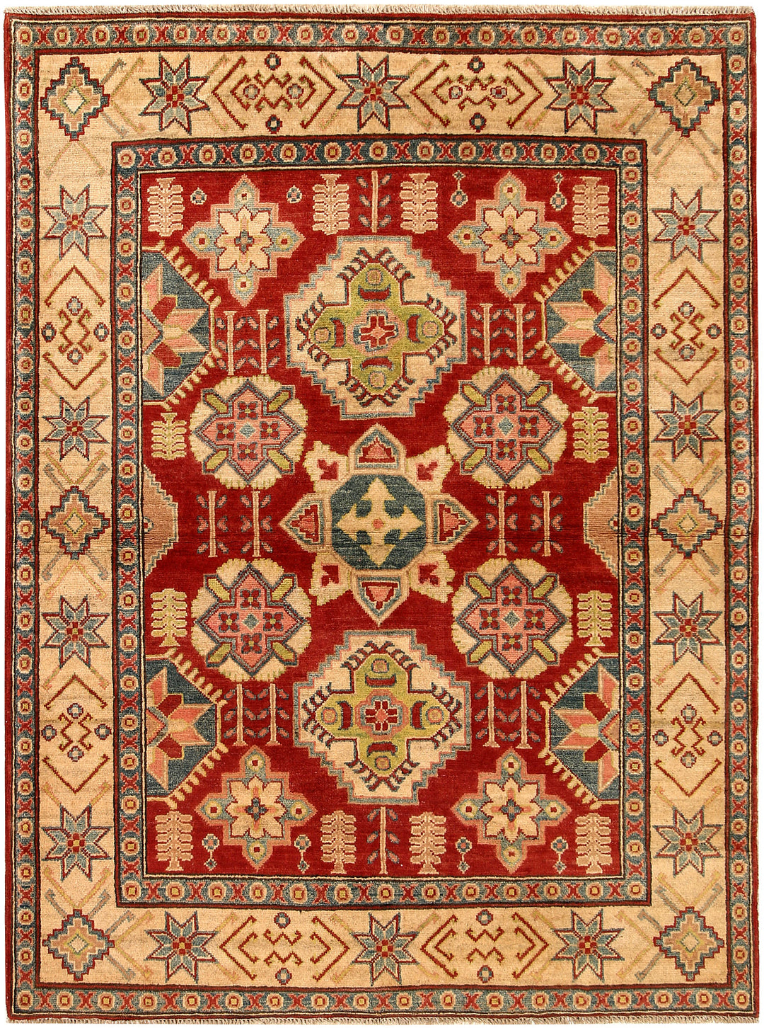 Firebrick Kazak 4' 9 x 6' 4 - No. 68276 - ALRUG Rug Store
