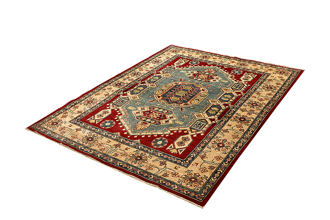 Multi Colored Kazak 4' 11 x 6' 4 - No. 68284 - ALRUG Rug Store