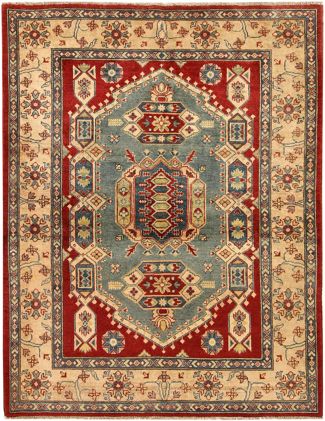 Multi Colored Kazak 4' 11 x 6' 4 - No. 68284 - ALRUG Rug Store