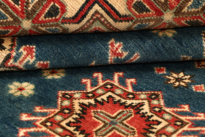 Steel Blue Kazak 5' 2 x 6' 10 - No. 68293 - ALRUG Rug Store