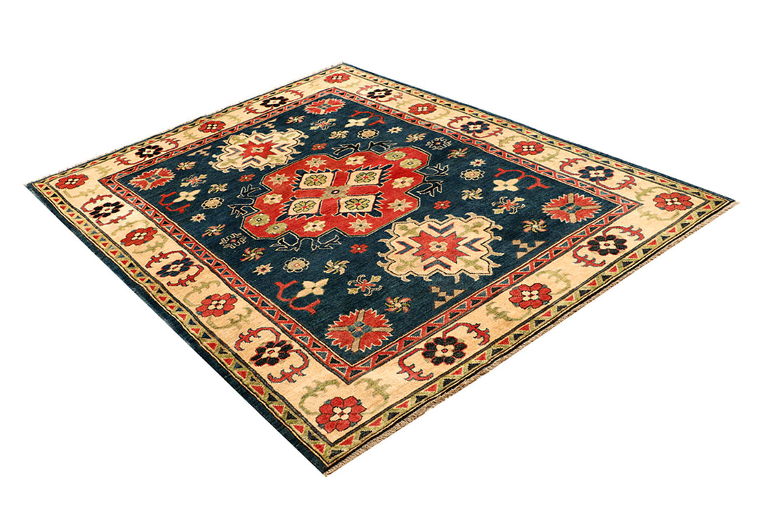 Midnight Blue Kazak 5' 1 x 6' 8 - No. 68295 - ALRUG Rug Store