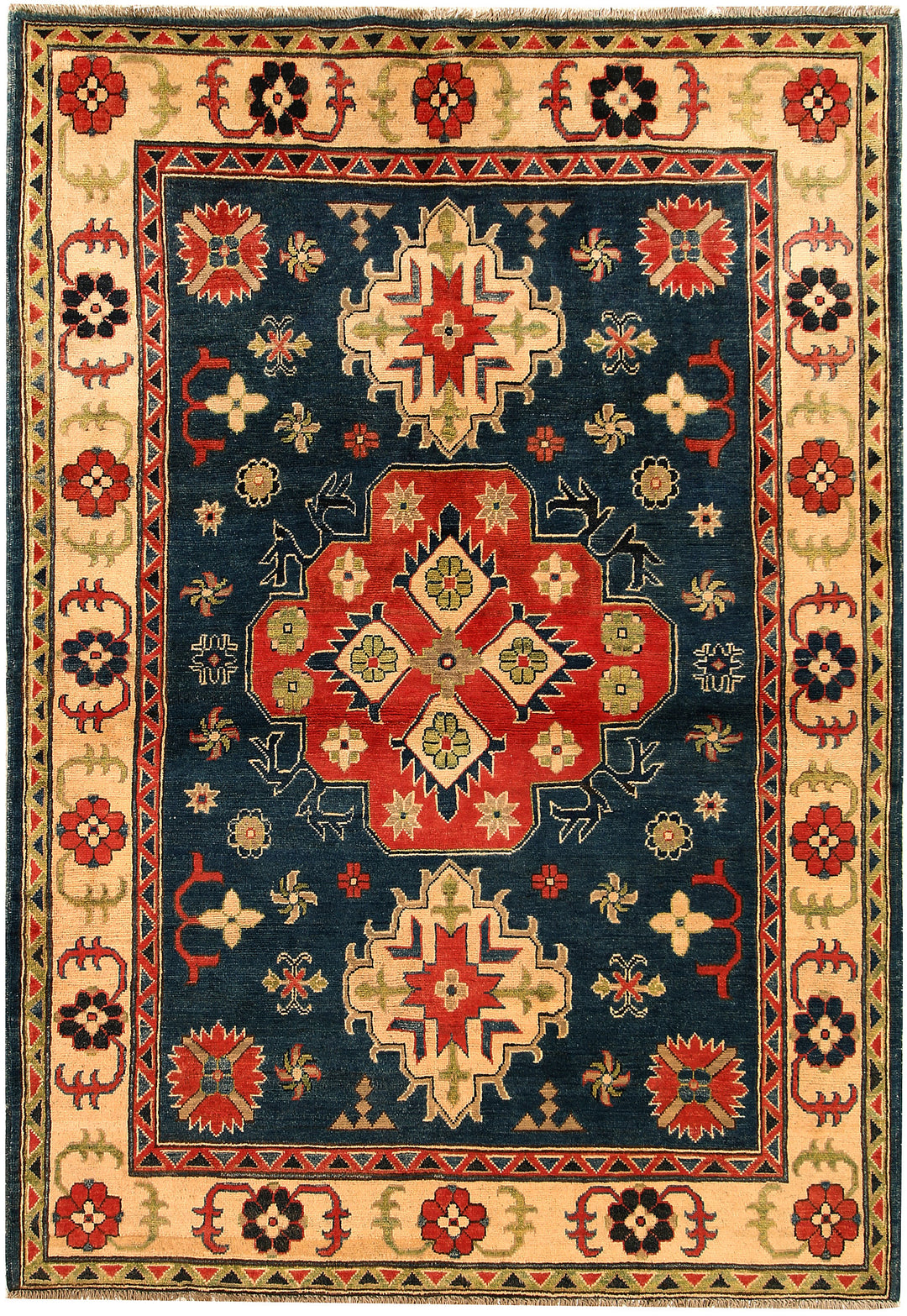 Midnight Blue Kazak 5' 1 x 6' 8 - No. 68295 - ALRUG Rug Store
