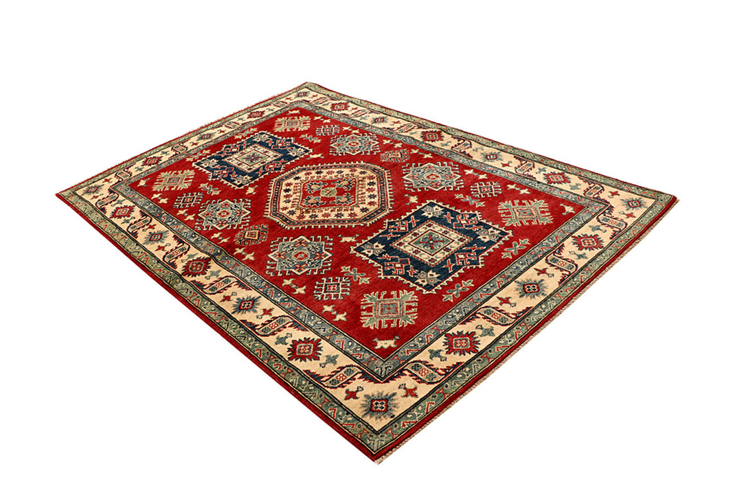 Firebrick Kazak 4' 11 x 7' 3 - No. 68296 - ALRUG Rug Store