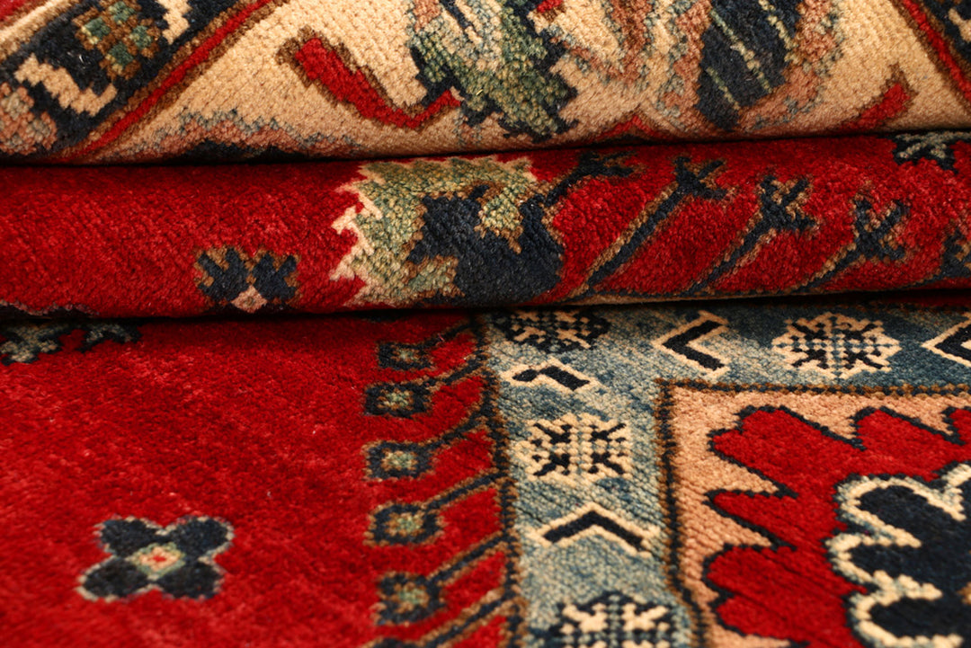 Firebrick Kazak 5' 1 x 6' 5 - No. 68297 - ALRUG Rug Store