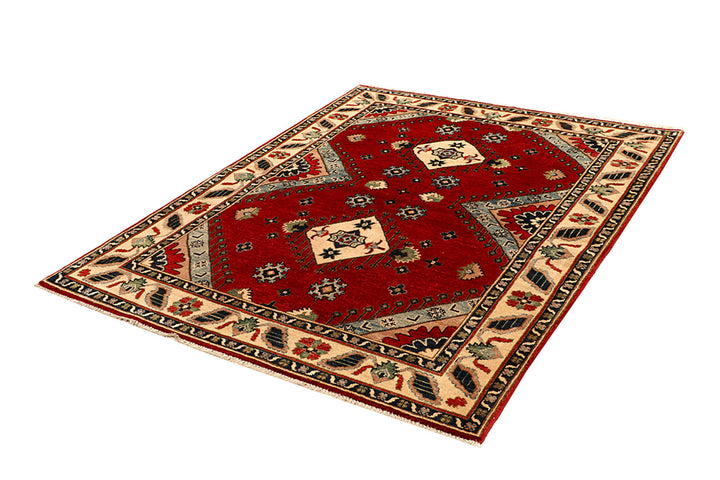 Firebrick Kazak 5' 1 x 6' 5 - No. 68297 - ALRUG Rug Store