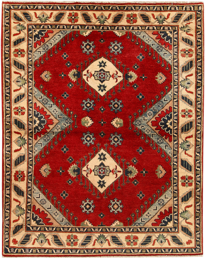 Firebrick Kazak 5' 1 x 6' 5 - No. 68297 - ALRUG Rug Store