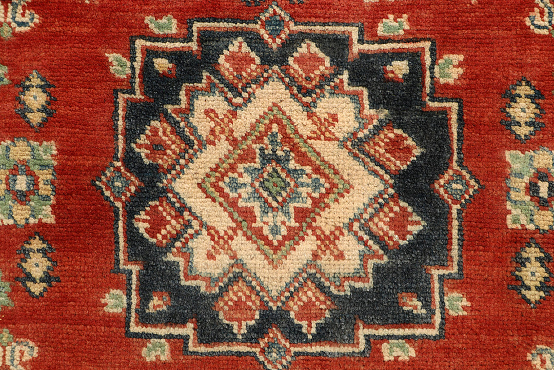 Tomato Kazak 2' 7 x 8' 9 - No. 68304 - ALRUG Rug Store