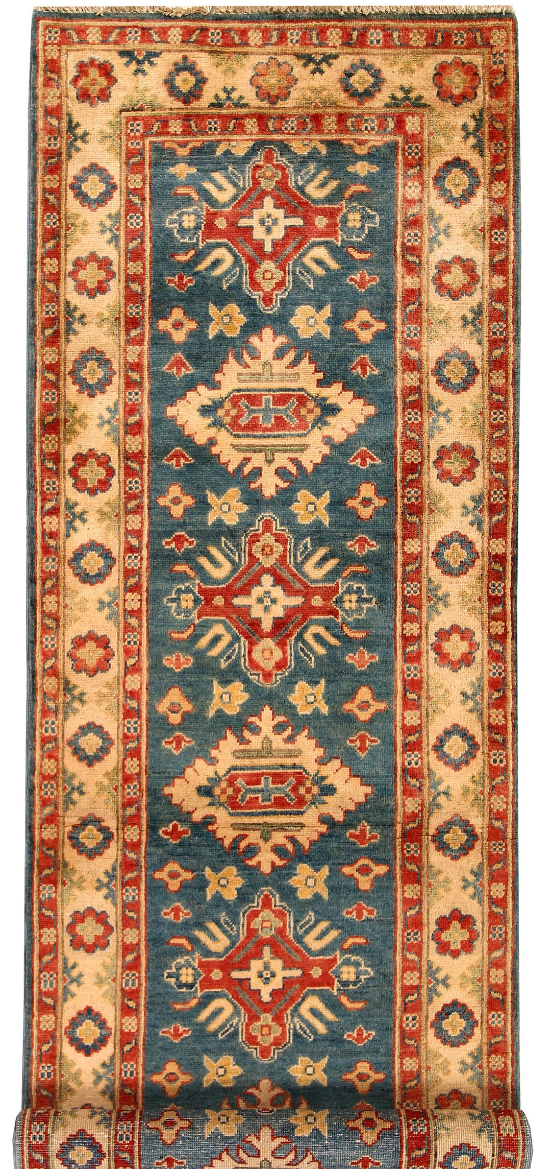 Steel Blue Kazak 2' 7 x 8' 2 - No. 68305 - ALRUG Rug Store