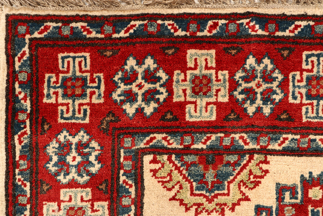 Blanched Almond Kazak 2' 10 x 9' 9 - No. 68311 - ALRUG Rug Store