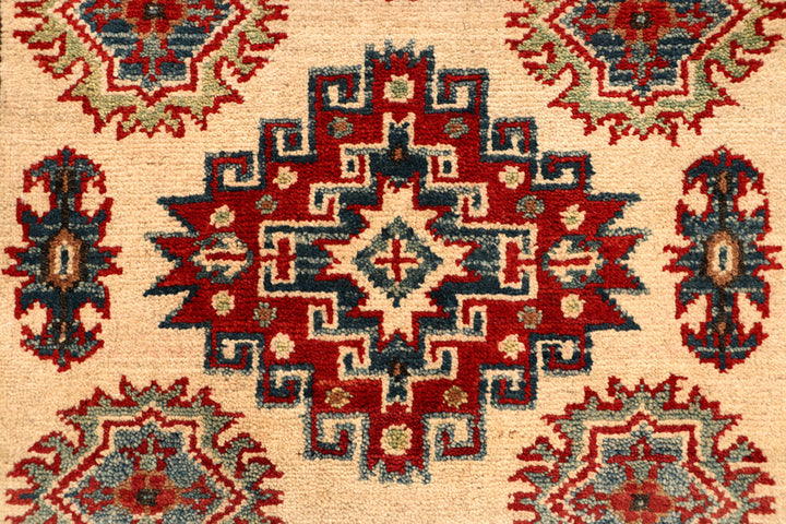 Blanched Almond Kazak 2' 10 x 9' 9 - No. 68311 - ALRUG Rug Store