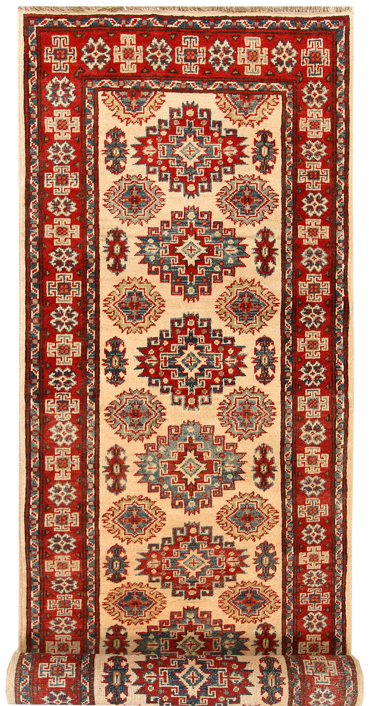 Blanched Almond Kazak 2' 10 x 9' 9 - No. 68311 - ALRUG Rug Store