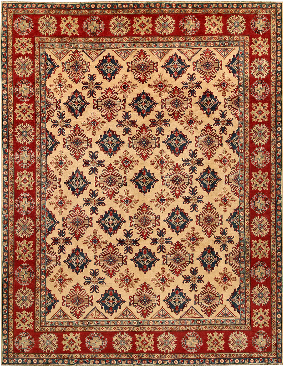 Navajo White Kazak 9' 7 x 12' 7 - No. 68323 - ALRUG Rug Store