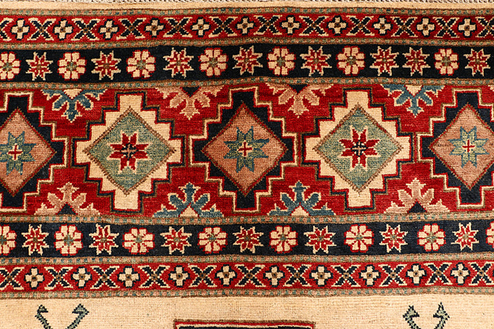 Navajo White Kazak 8' 8 x 11' 6 - No. 68326 - ALRUG Rug Store