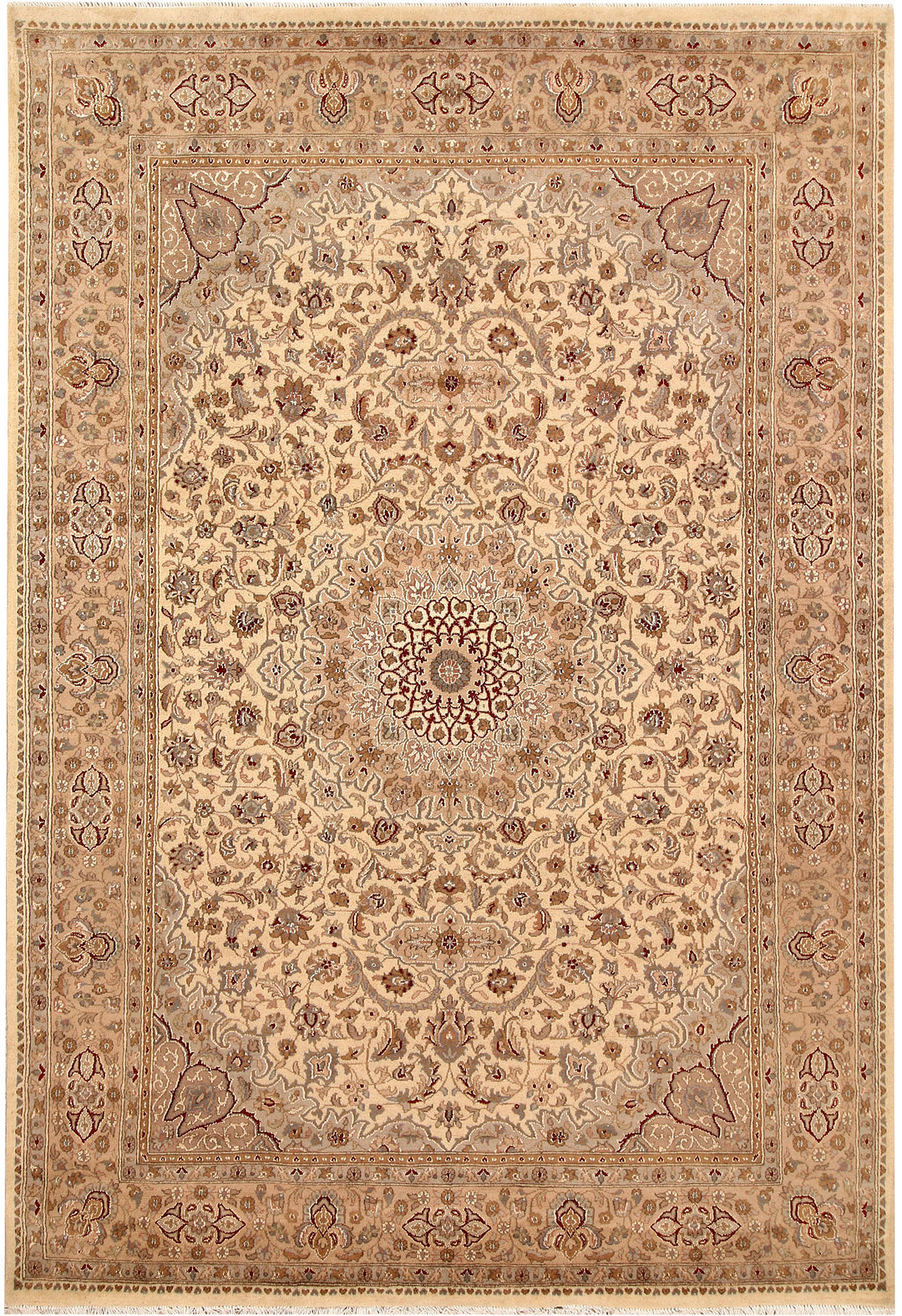Blanched Almond Isfahan 5' 7 x 8' - No. 68330 - ALRUG Rug Store