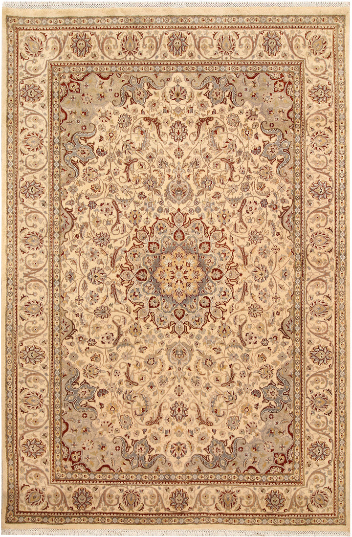 Blanched Almond Isfahan 5' 6 x 8' 3 - No. 68331 - ALRUG Rug Store