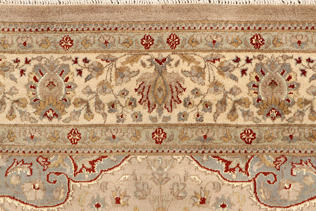 Tan Isfahan 5'  7" x 8'  2" - No. QA22468