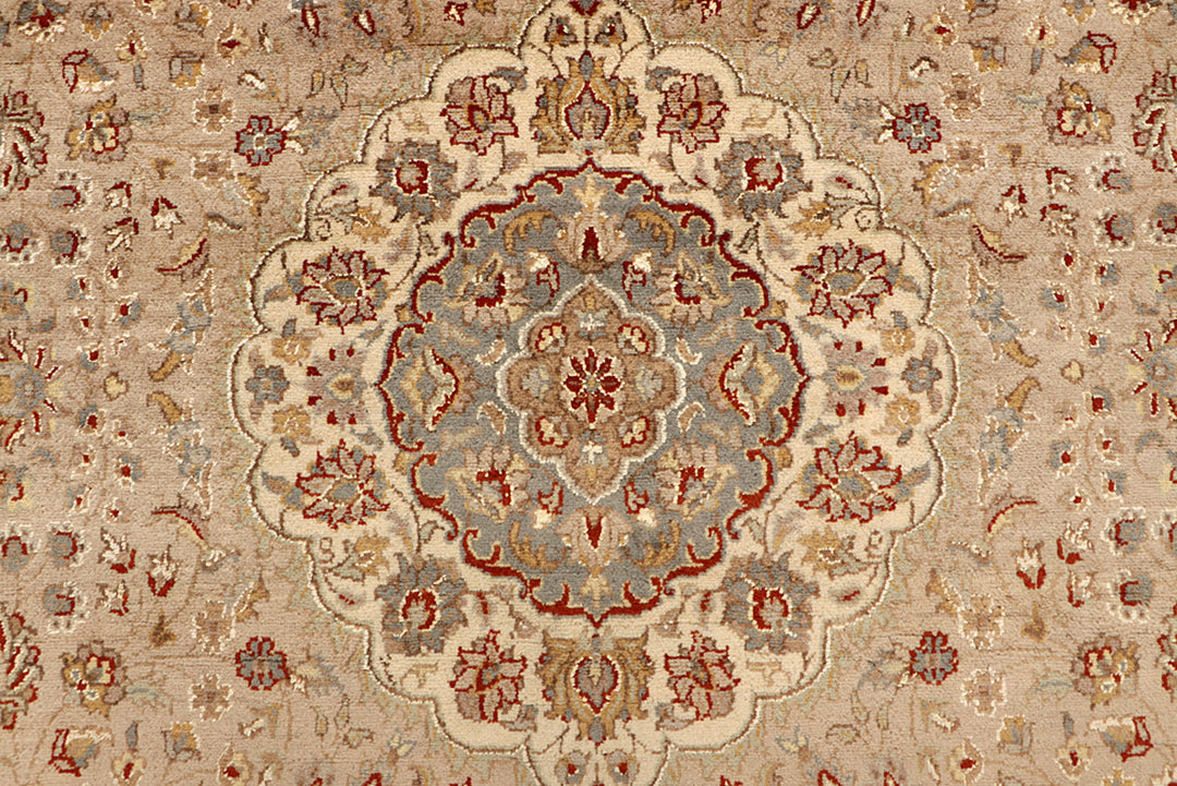 Tan Isfahan 5'  7" x 8'  2" - No. QA22468