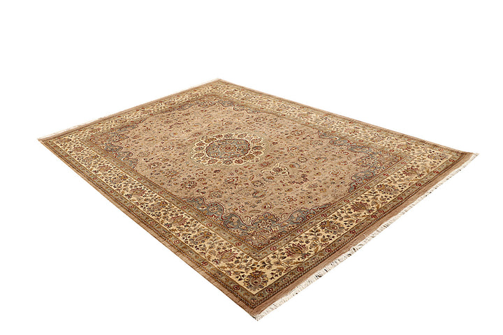 Tan Isfahan 5' 7 x 8' 2 - No. 68332 - ALRUG Rug Store