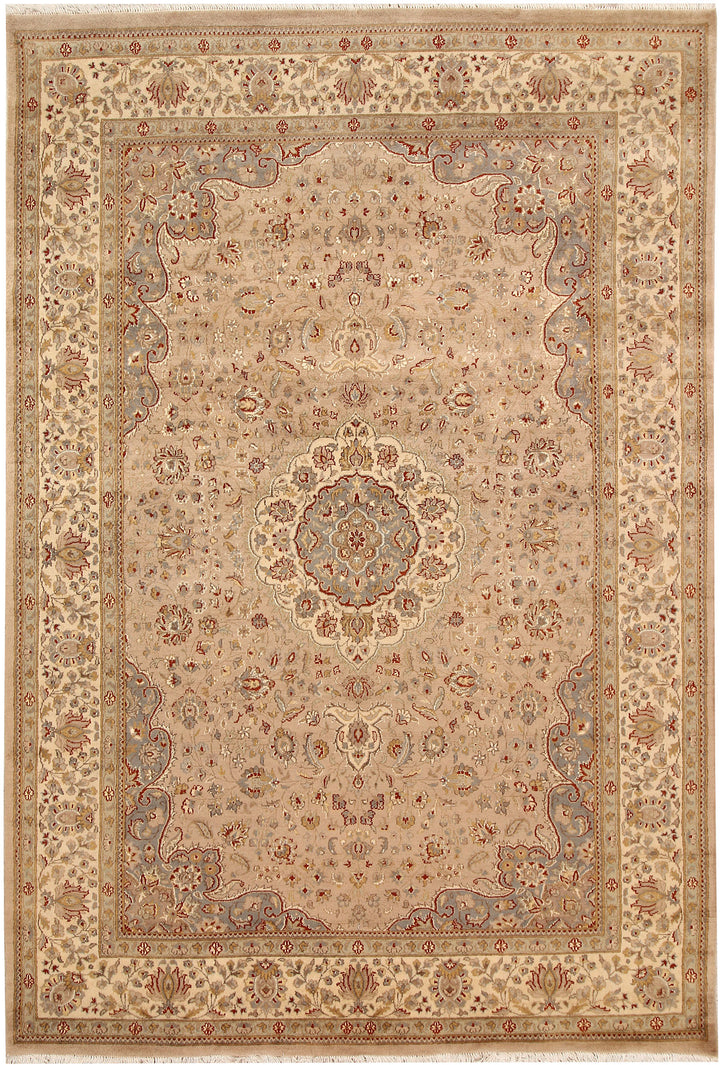 Tan Isfahan 5'  7" x 8'  2" - No. QA22468