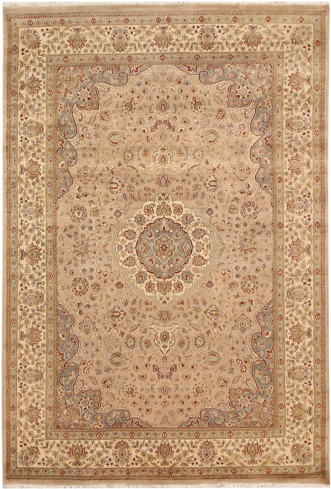 Tan Isfahan 5' 7 x 8' 2 - No. 68332 - ALRUG Rug Store