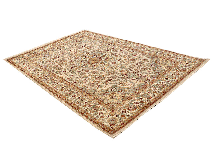 Antique White Isfahan 6'  x" 9'  2" - No. QA77448