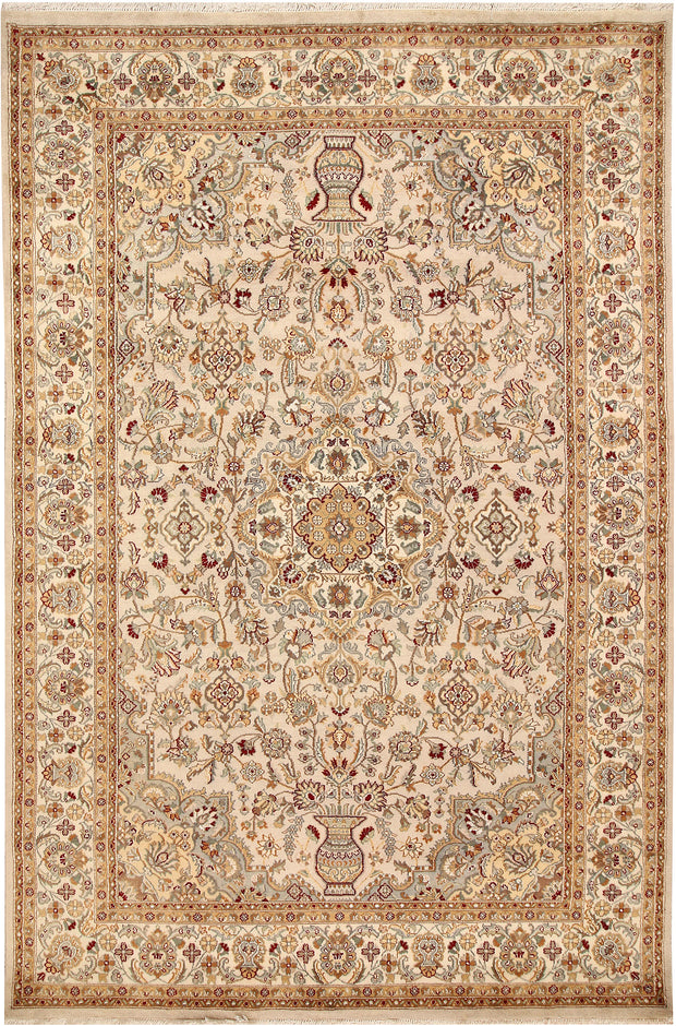 Antique White Isfahan 6'  x" 9'  2" - No. QA77448