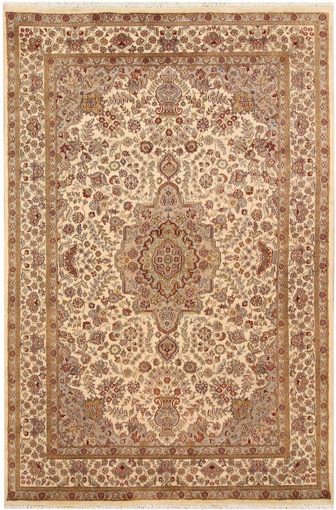 Blanched Almond Isfahan 5' 5 x 8' 2 - No. 68335 - ALRUG Rug Store