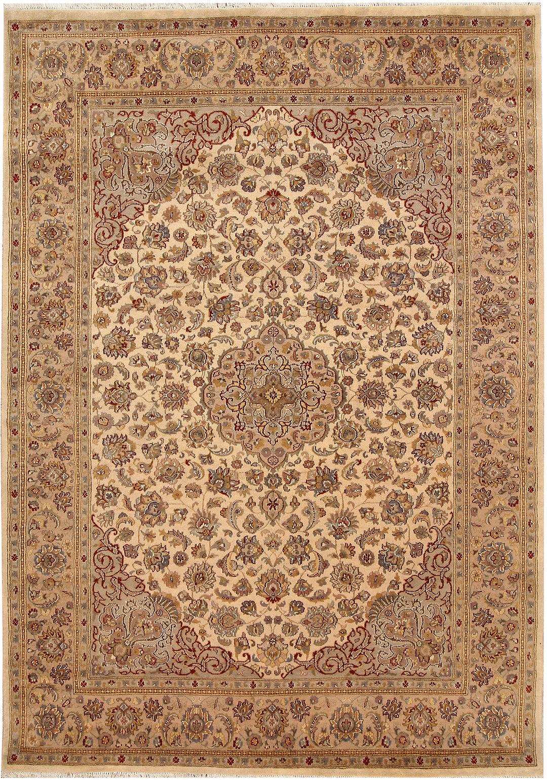 Blanched Almond Isfahan 5' 8 x 7' 10 - No. 68337 - ALRUG Rug Store