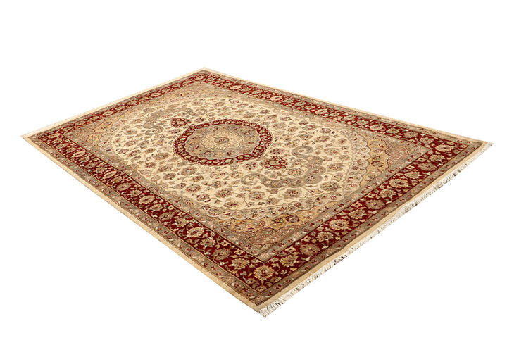 Blanched Almond Isfahan 5' 6 x 8' 8 - No. 68344 - ALRUG Rug Store