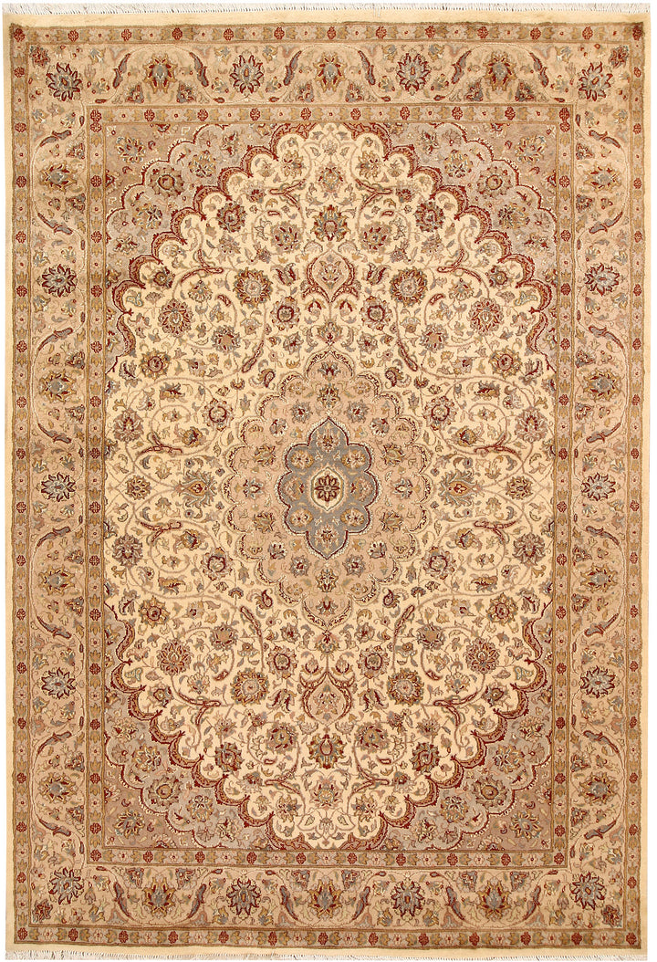 Blanched Almond Isfahan 5' 6 x 8' 2 - No. 68346 - ALRUG Rug Store