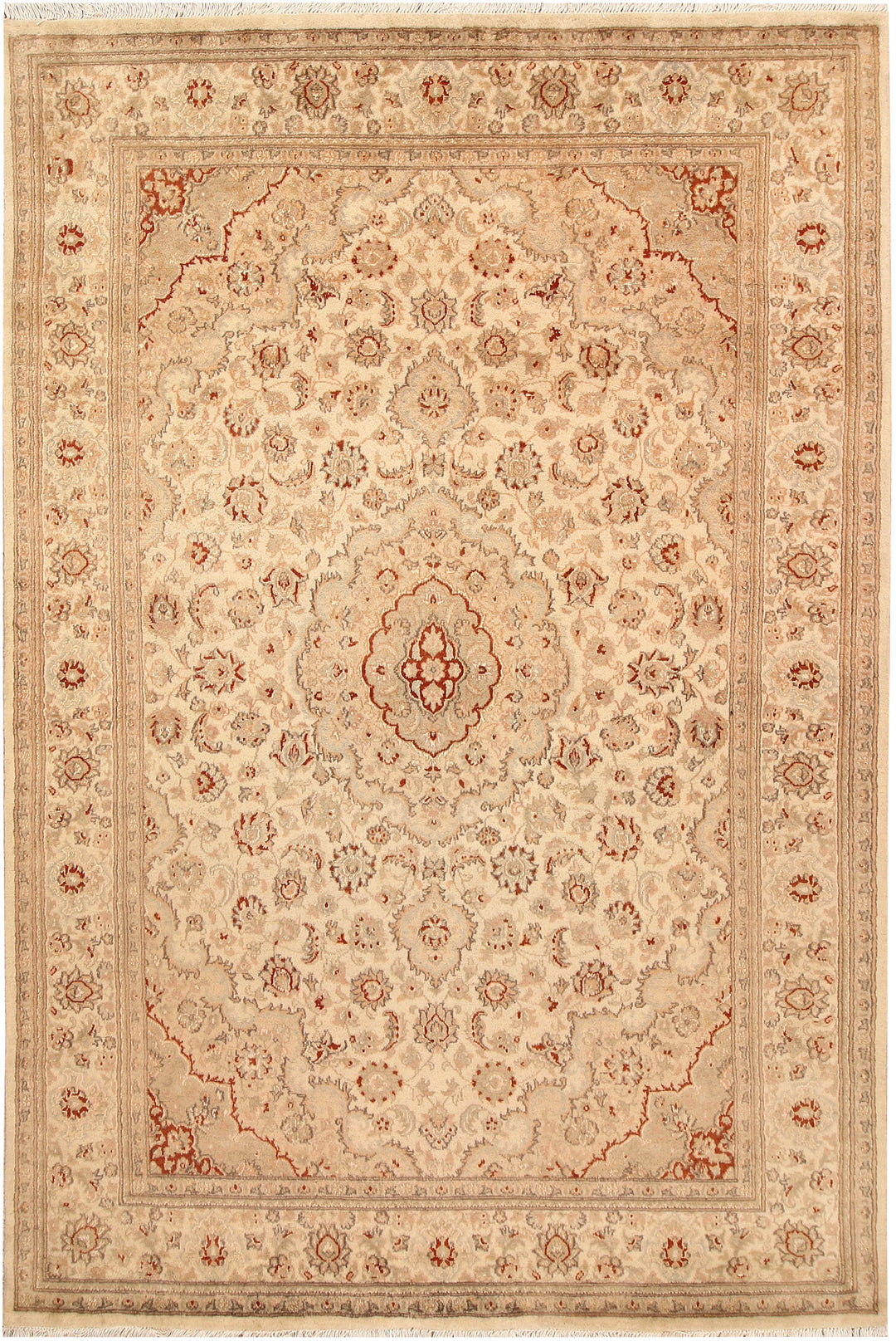 Navajo White Kirman 5' 6 x 8' 3 - No. 68355 - ALRUG Rug Store