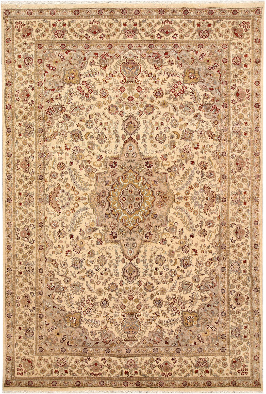 Bisque Isfahan 5' 7 x 8' 3 - No. 68357 - ALRUG Rug Store