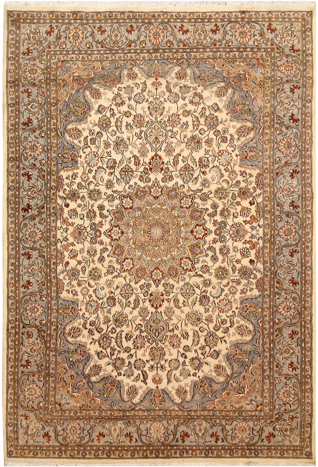 Bisque Kashan 5' 5 x 8' 3 - No. 68359 - ALRUG Rug Store
