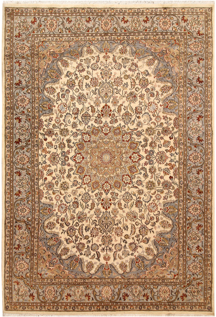 Bisque Kashan 5'  5" x 8'  3" - No. QA28655