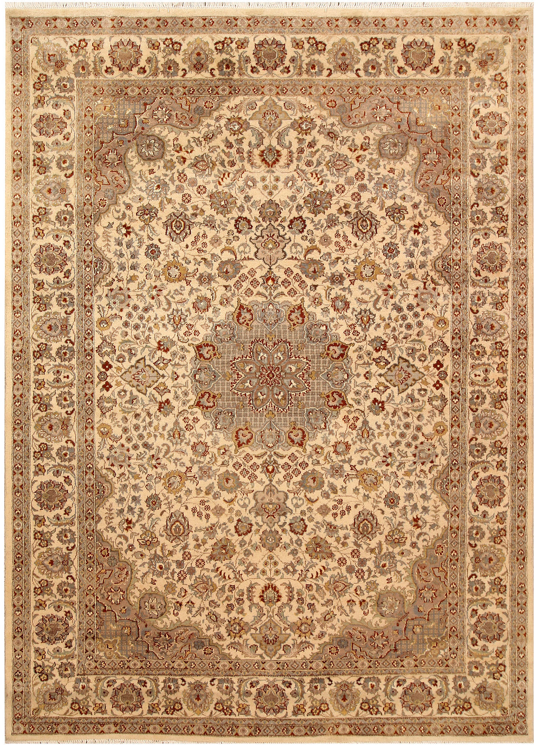 Bisque Kashan 5' 6 x 8' - No. 68360 - ALRUG Rug Store