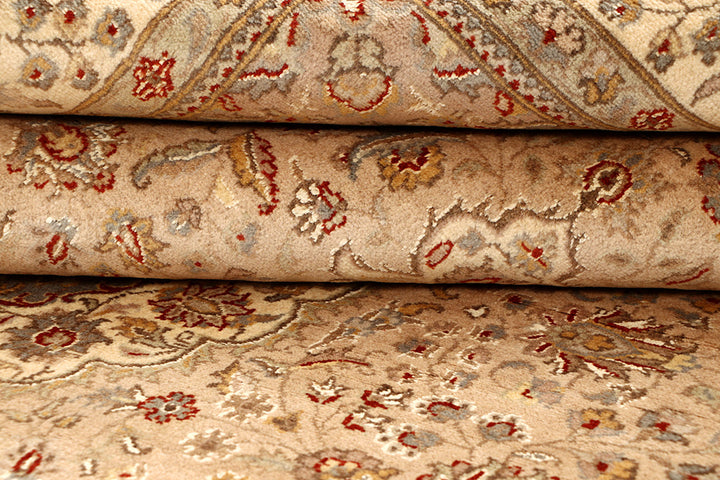 Tan Kashan 5'  7" x 8'  3" - No. QA14584