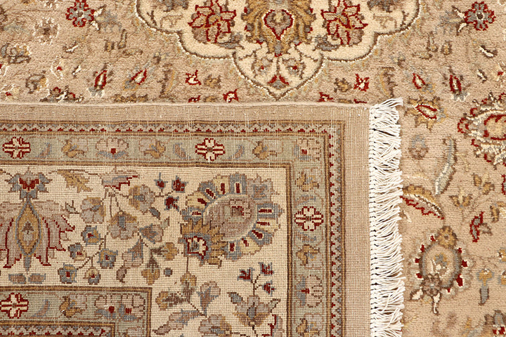 Tan Kashan 5'  7" x 8'  3" - No. QA14584