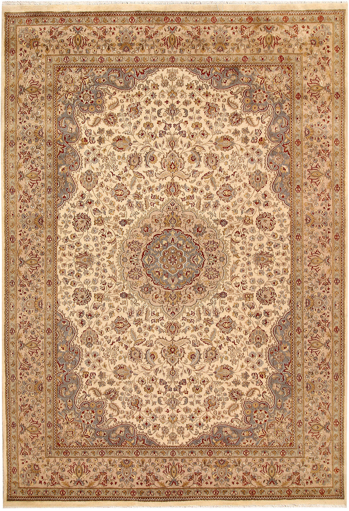Bisque Kashan 5' 8 x 8' 3 - No. 68364 - ALRUG Rug Store