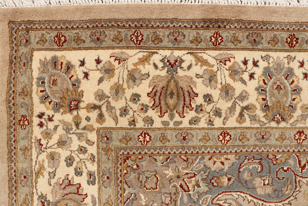 Tan Isfahan 5' 8 x 8' 2 - No. 68372 - ALRUG Rug Store