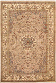 Tan Isfahan 5' 8 x 8' 2 - No. 68372 - ALRUG Rug Store