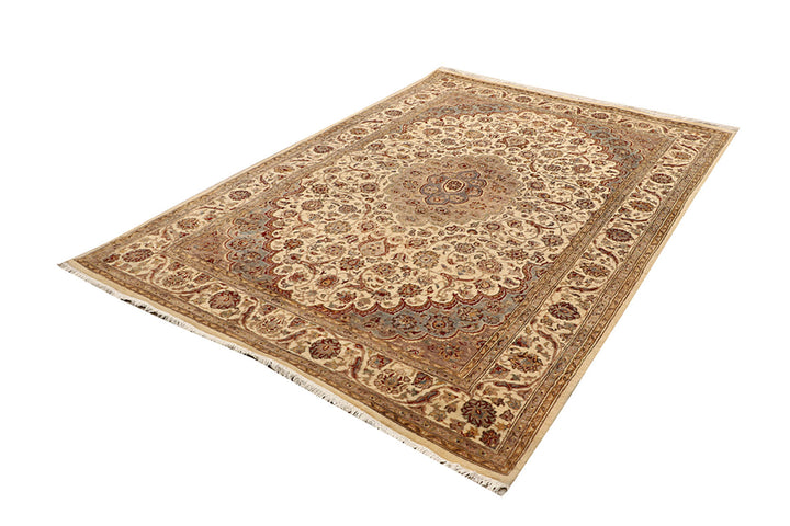Blanched Almond Kirman 5' 6 x 8' 3 - No. 68374 - ALRUG Rug Store