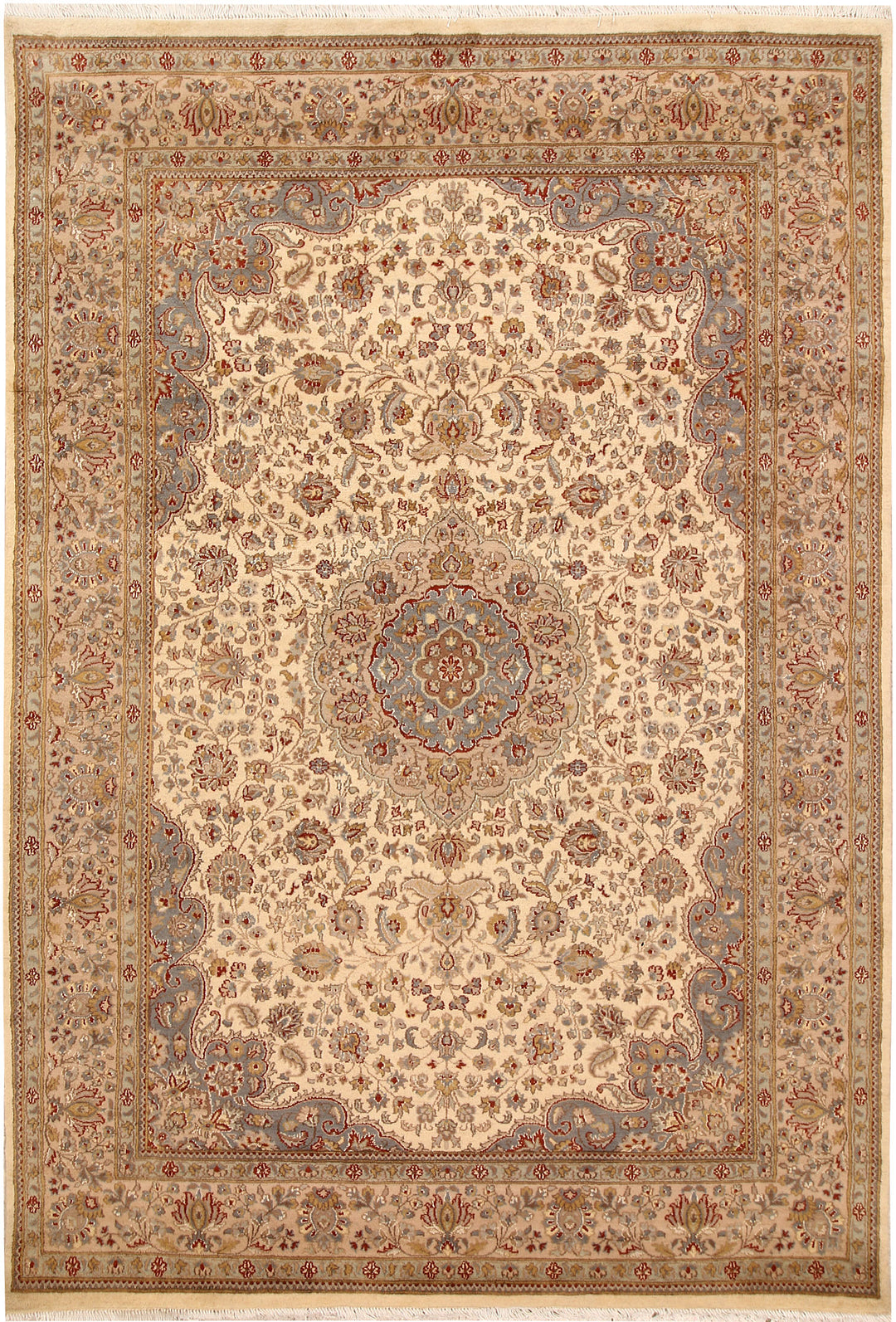 Blanched Almond Isfahan 5' 7 x 8' 2 - No. 68376 - ALRUG Rug Store