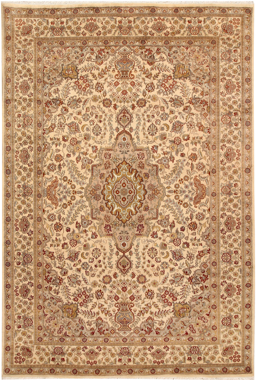 Blanched Almond Isfahan 5' 7 x 8' 5 - No. 68377 - ALRUG Rug Store